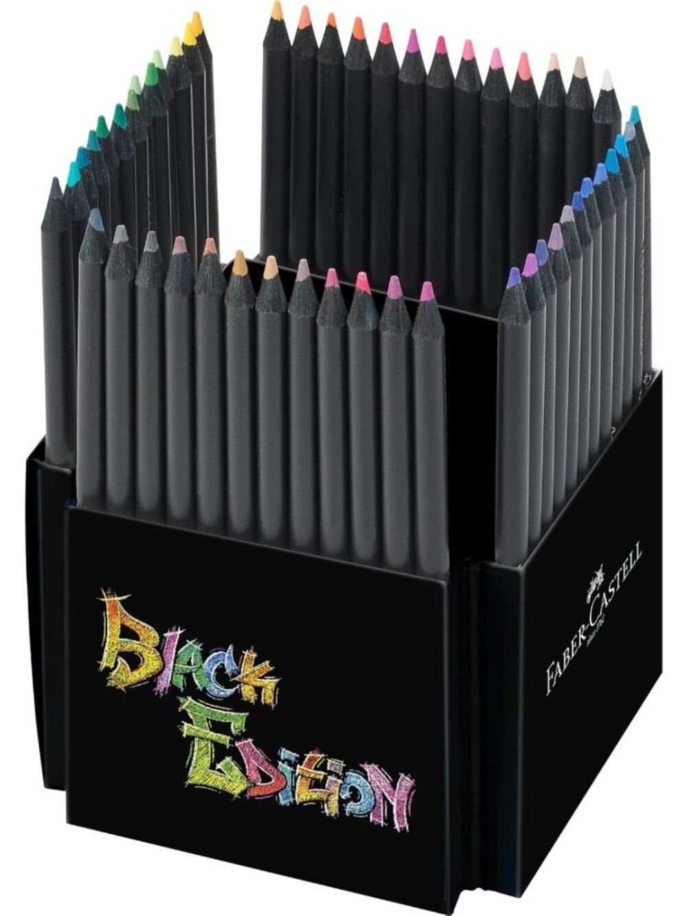 Premium Black Edition Colored Pencils Set - 50 Vibrant Art Supplies for Artists